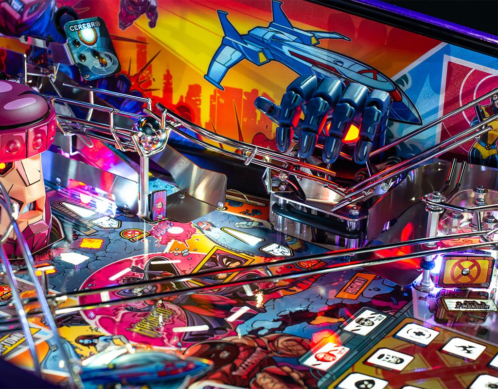 The Uncanny X-Men LE Pinball Machine - Sentinel Hand (Crushed Ramp)